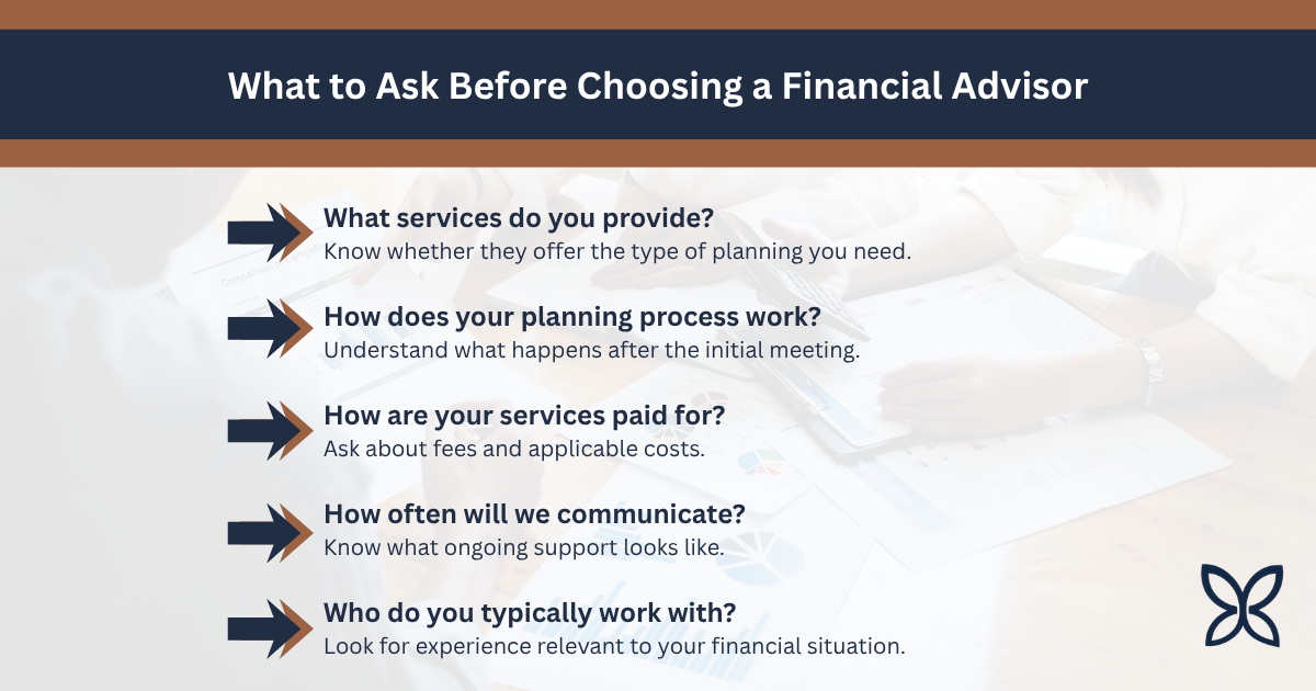 What to Ask Before Choosing a Financial Advisor